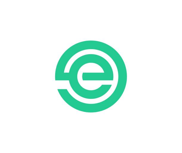 E icon This illustration/vector you can use for any purpose related to your business. letter e stock illustrations