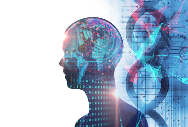 istock double exposure image of virtual human 3dillustration 869178988