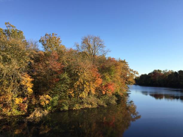 istock Autumn by the lake 869192272