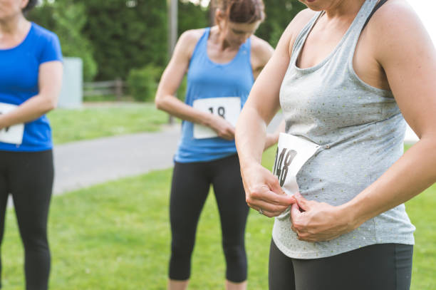 istock Breast cancer fundraiser run 869195746