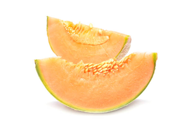 istock Cantaloupe isolated on white background 869199700