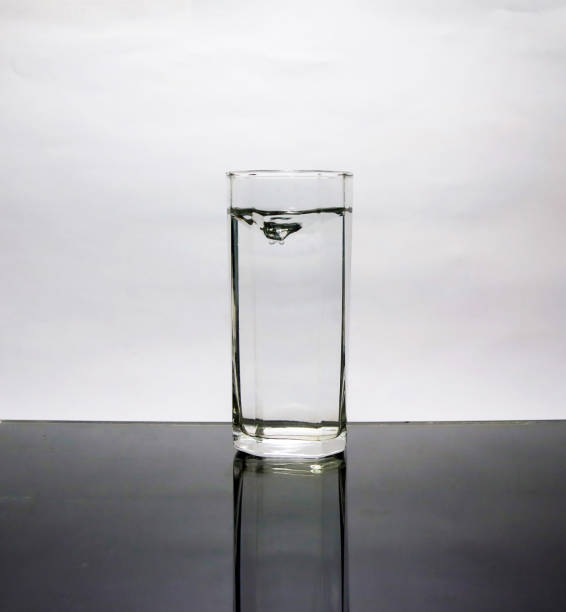 istock A glass with water and small wave. 869217914