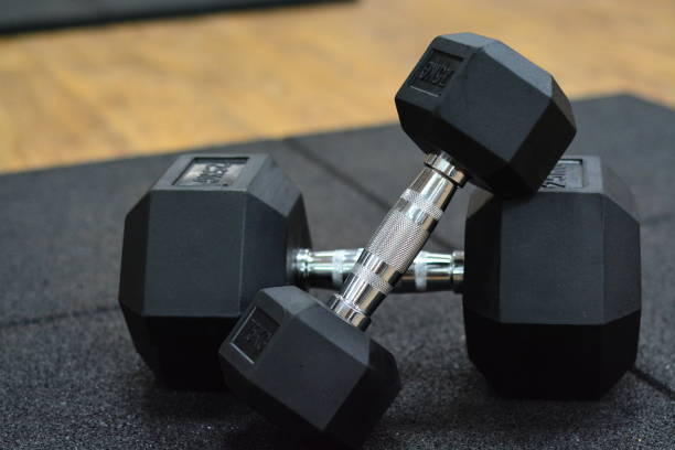 istock Dumbbells Weight Lifting Gym 869229266
