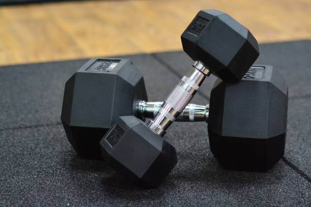 istock Dumbbells Weight Lifting Gym 869229308
