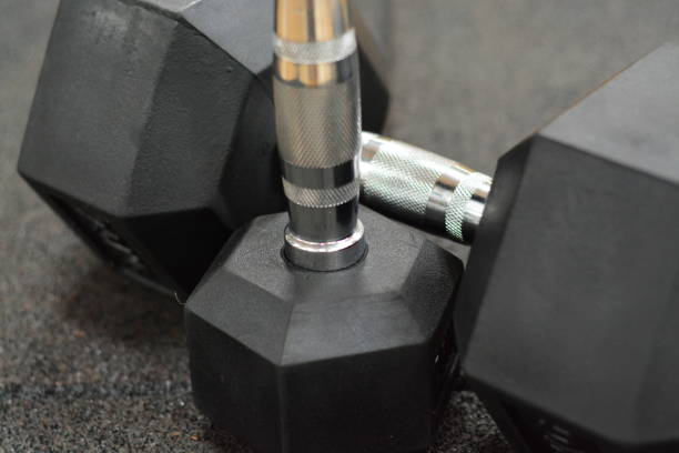 istock Sport Gym Dumbbells 869229698