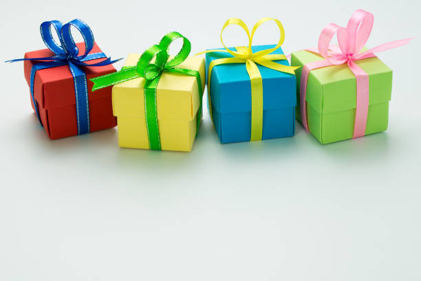 istock Variety of color gift boxes 869234690