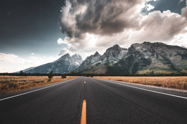 teton 국립 공원의 보기 - grand teton national park 뉴스 사진 이미지