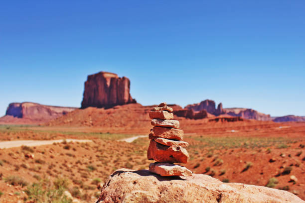 The stack of stones in Monument Valley, Utah, USA.