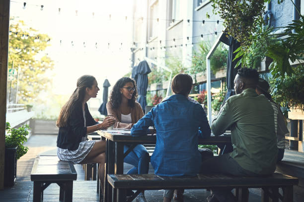 istock Out for a quick informal business meeting 869241242