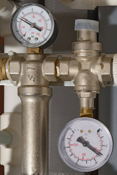 istock two pressure gauges to indicate pressure polypropylene tubes 869241328