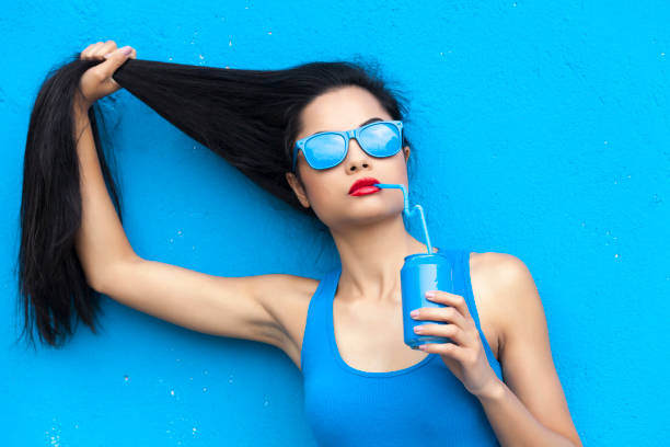 istock Woman in blue colour 869241366