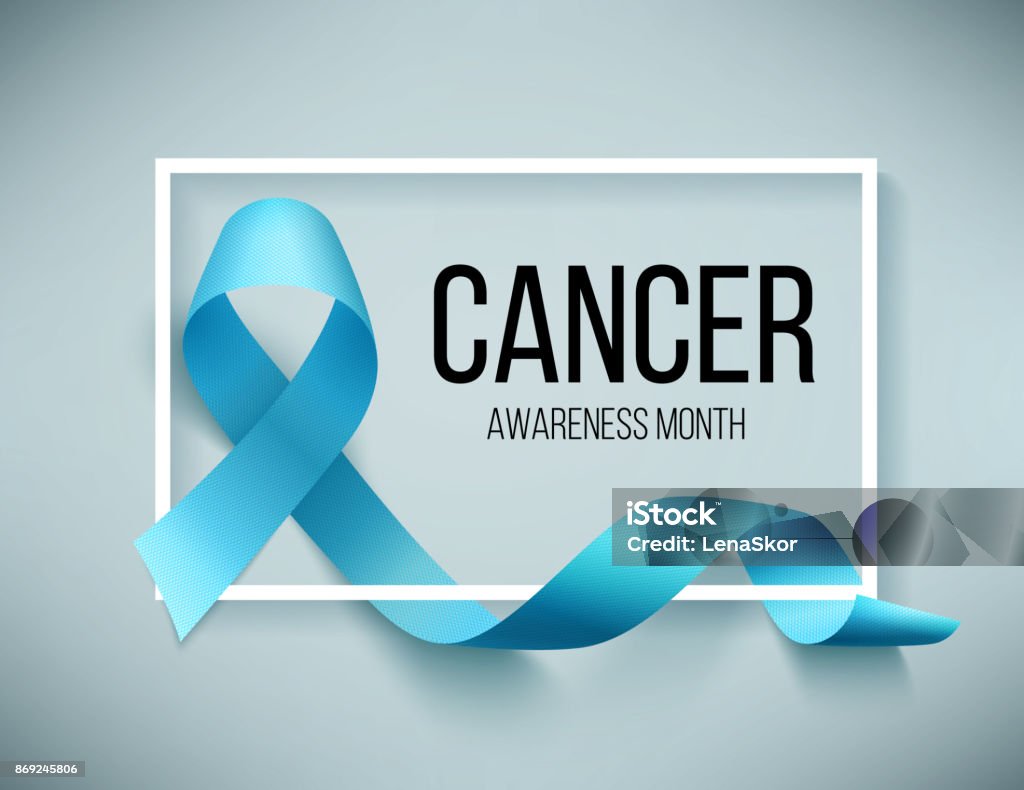 Symbole de jour pour le cancer de la prostate mondial - clipart vectoriel de Ruban - Mercerie libre de droits