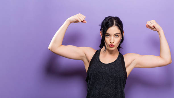 istock Powerful young fit woman 869263058