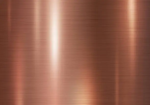 Vector illustration of Copper metal texture background vector illustration