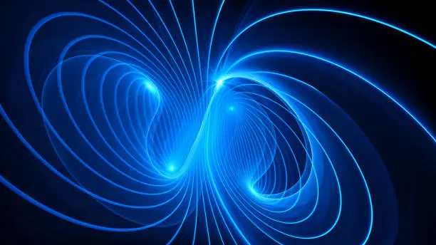 Photo of Mysterious electromagnetic field background