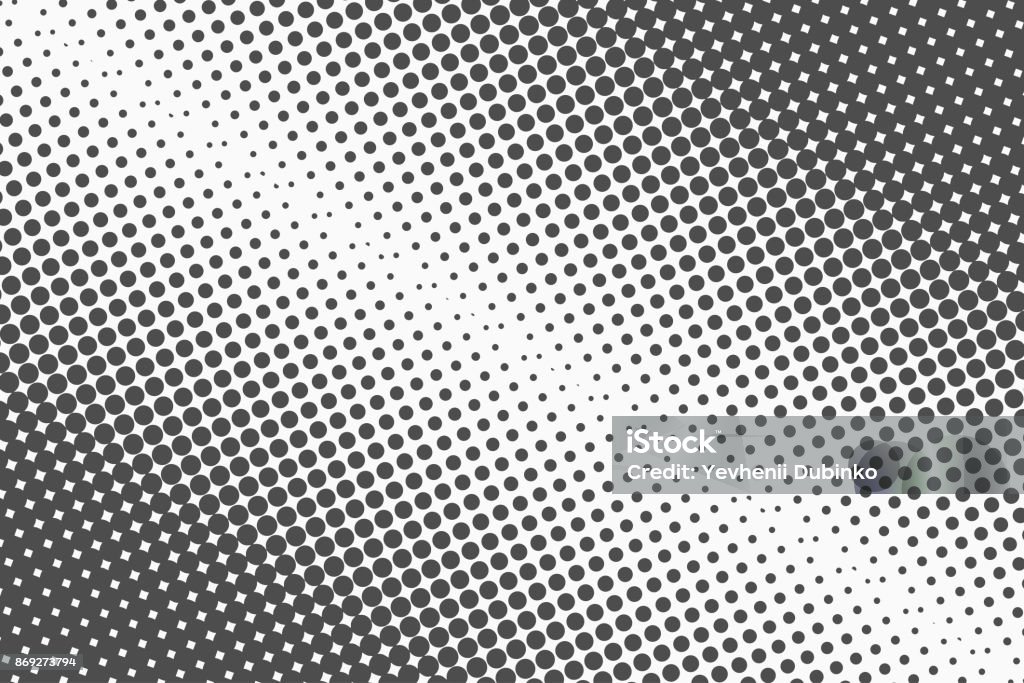 Dtp Background Halftone Dots Monochrome Vector Texture Background For Prepress Dtp ...