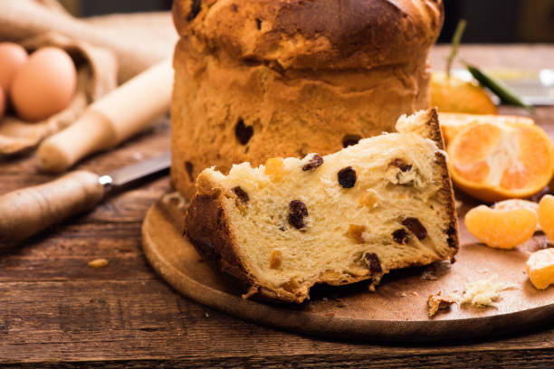 istock Panettone. Italian traditional christmas cake 869273938