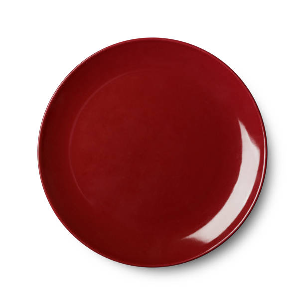 istock Simple circular porcelain plate isolated on whit 869274320