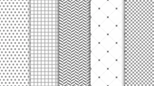 Vector illustration of Modern seamless pattern background. Abstract set for elegant design, fashion universal background
