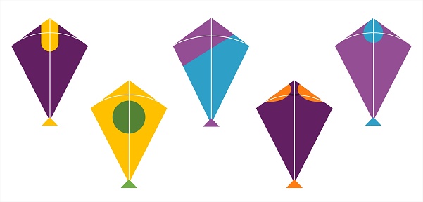 Kite Color Patterns Kite Design Colour Patterns Stock Illustration - Download Image Now ...