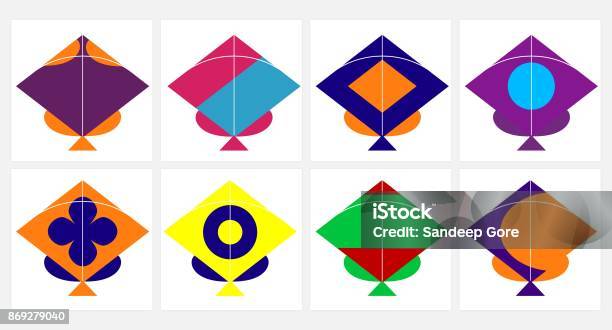 Color Kites Design Kite Design Colour Patterns Stock Illustration - Download Image Now ...