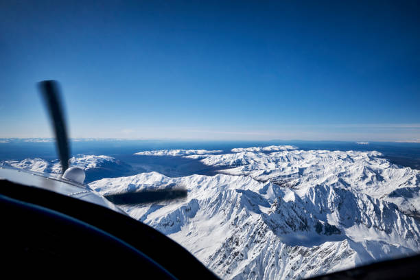 istock Alaska range out of cockpit window. 869281848