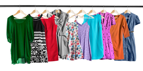 istock Set of dresses isolated 869283596