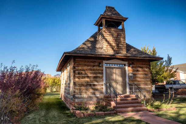 Old school and church in Torrey Utah US