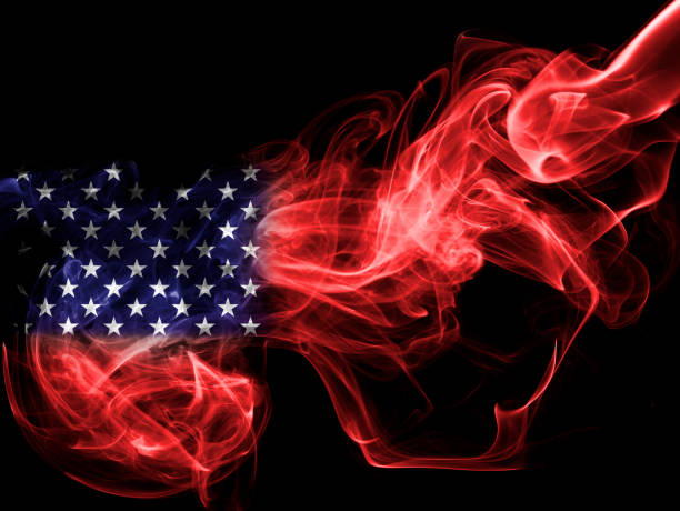 istock United States flag smoke 869287958