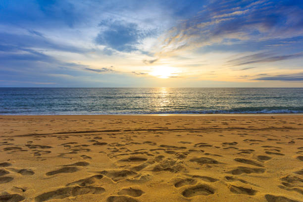 istock Plane with sky sunset and sea 869290296