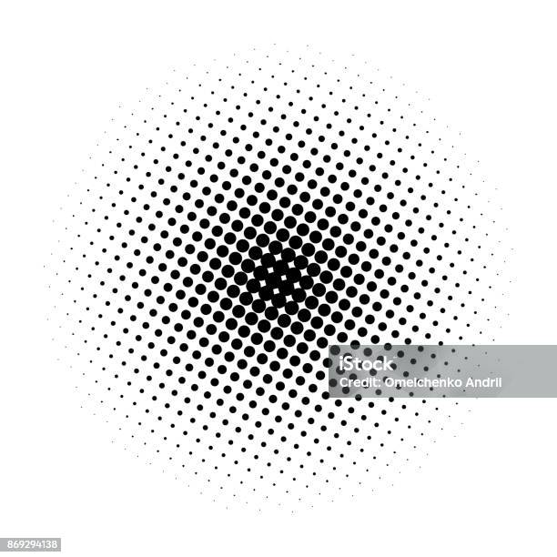 Abstract Circle Background Stock Illustration - Download Image Now - Circle, Half Tone, Spotted