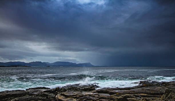 istock Waves in the norwegian sea on a stormful day 869295688