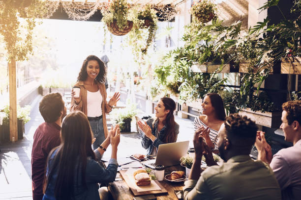 istock Lunch meeting to strategize our next success 869301430