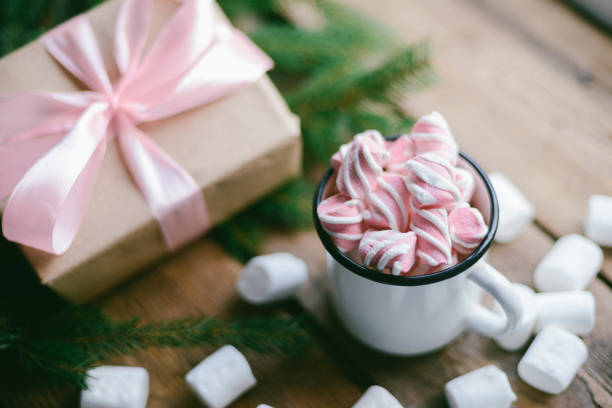 istock hot chocolate with mini marshmallows cinnamon winter drink 869303918