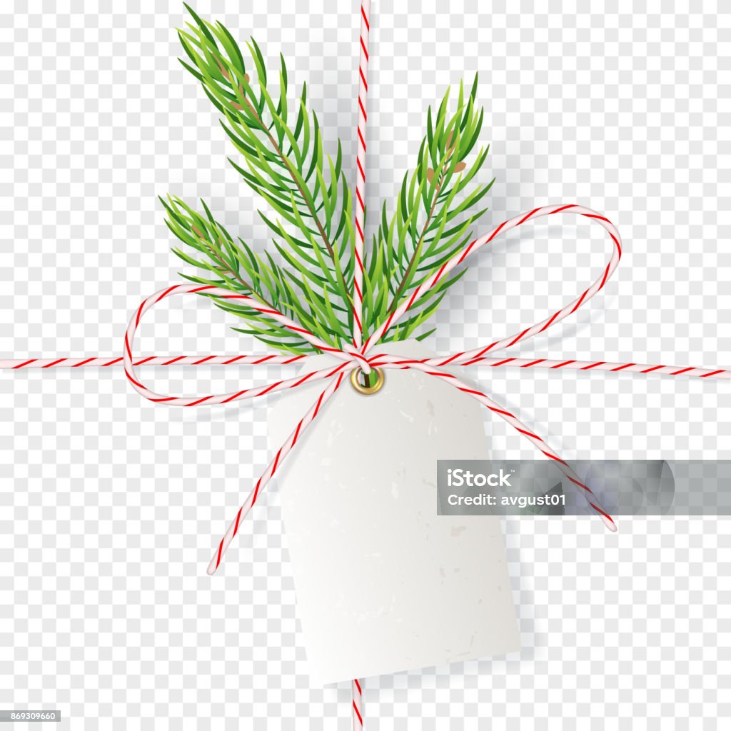 Weihnachten Geschenk Bogen auf transparenten Hintergrund - Lizenzfrei Etikett Vektorgrafik