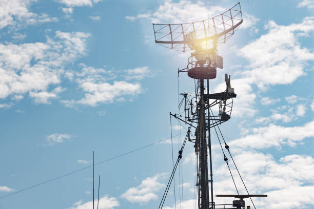 istock military radar air surveillance on navy ship 869313392