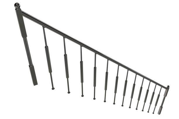 istock 3d rendering of rail of a stairs on a white background 869314184