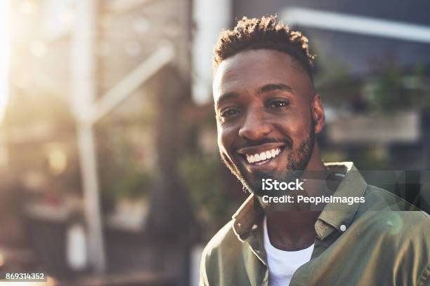 Im Happy For So Many Reasons Stock Photo - Download Image Now - Men, Smiling, Happiness