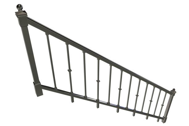 istock 3d rendering of rail of a stairs on a white background 869314430