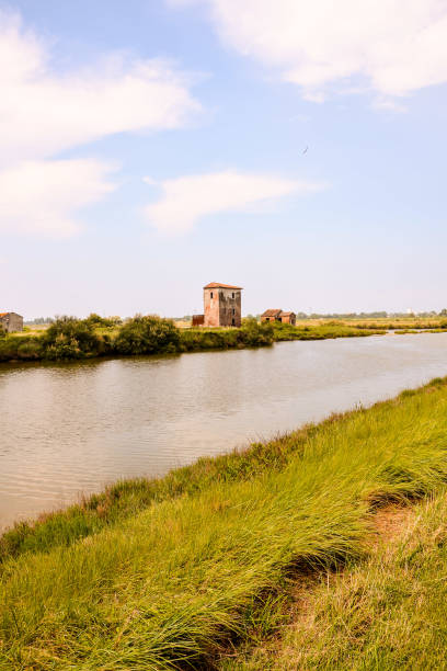 Landscape The Po Delta Photo pictureLandscape of The Po Delta River in Italy ouse river photos stock pictures, royalty-free photos & images