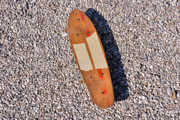 Wooden 70's skate board skateboard Photo picture of a Wooden 70's skate board skateboard psaltery stock pictures, royalty-free photos & images