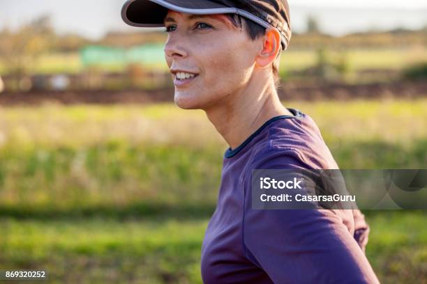 Headshot Portrait Of Happy Active Young Woman Stock Photo - Download Image Now - Adult, Adults Only, Arts Culture and Entertainment