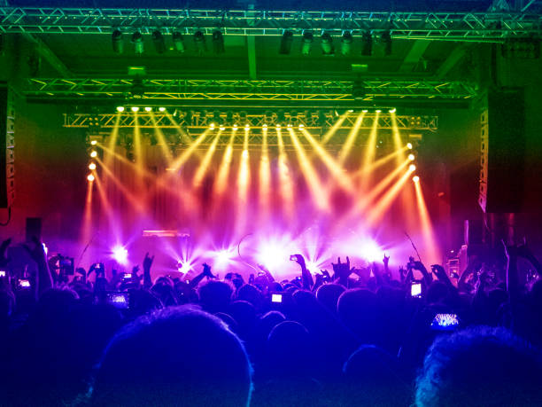 istock Concert crowd in front of a live stage 869320566