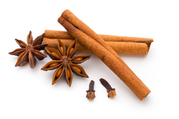 istock Cloves, anise and cinnamon isolated on white background. 869321344