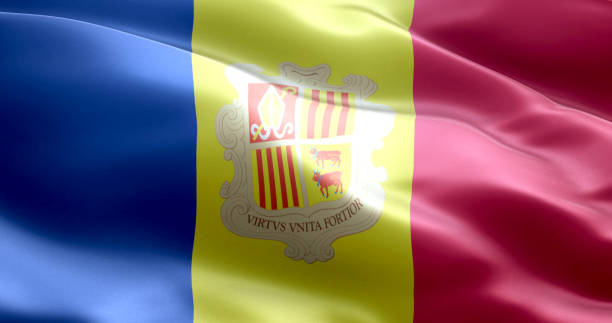 The flag of Andorra