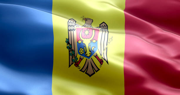 istock The flag of Moldova 869321986