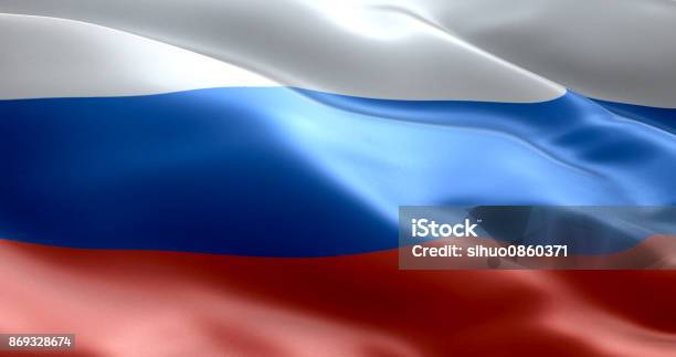 The Flag Of Russia Stock Photo - Download Image Now - Russia, Russian Flag, Flag