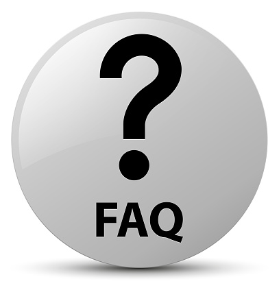 Faq White Round Button Stock Illustration - Download Image Now - Circle ...