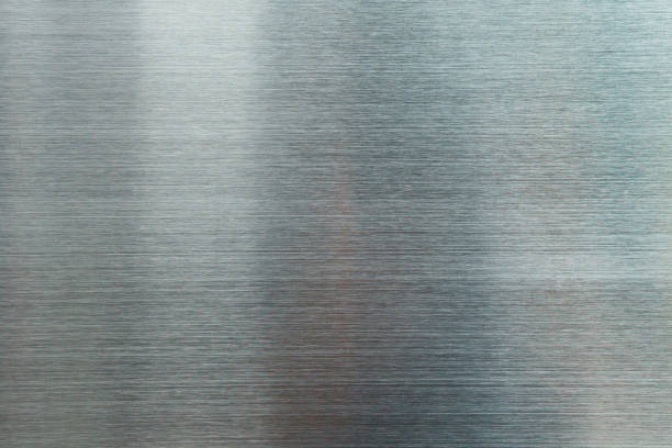 istock Polished steel texture, Stainless steel background 869341078