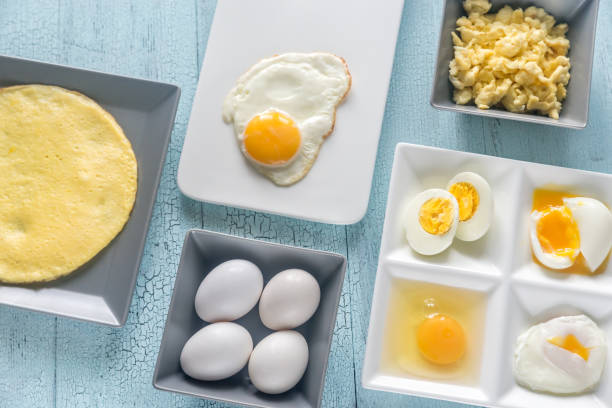 istock Variety of egg dishes 869342304